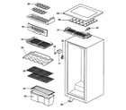 GE SMR04DAMWW cabinet parts diagram