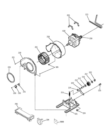 Motor & fan assembly