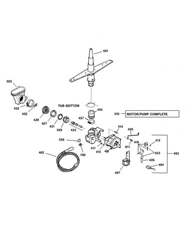 Motor pump mechanism