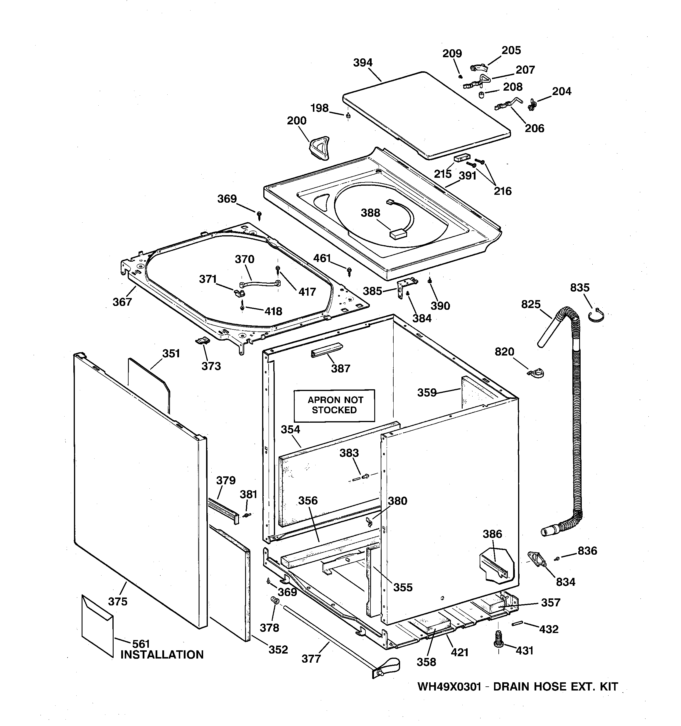 CABINET, COVER & FRONT PANEL