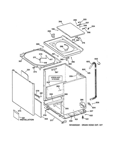 Cabinet, cover & front panel