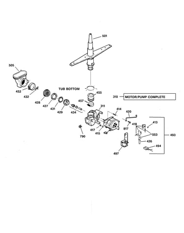 Motor-pump mechanism