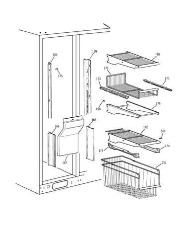 Freezer shelves