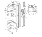 GE TPG24PFDBWW fresh food door diagram