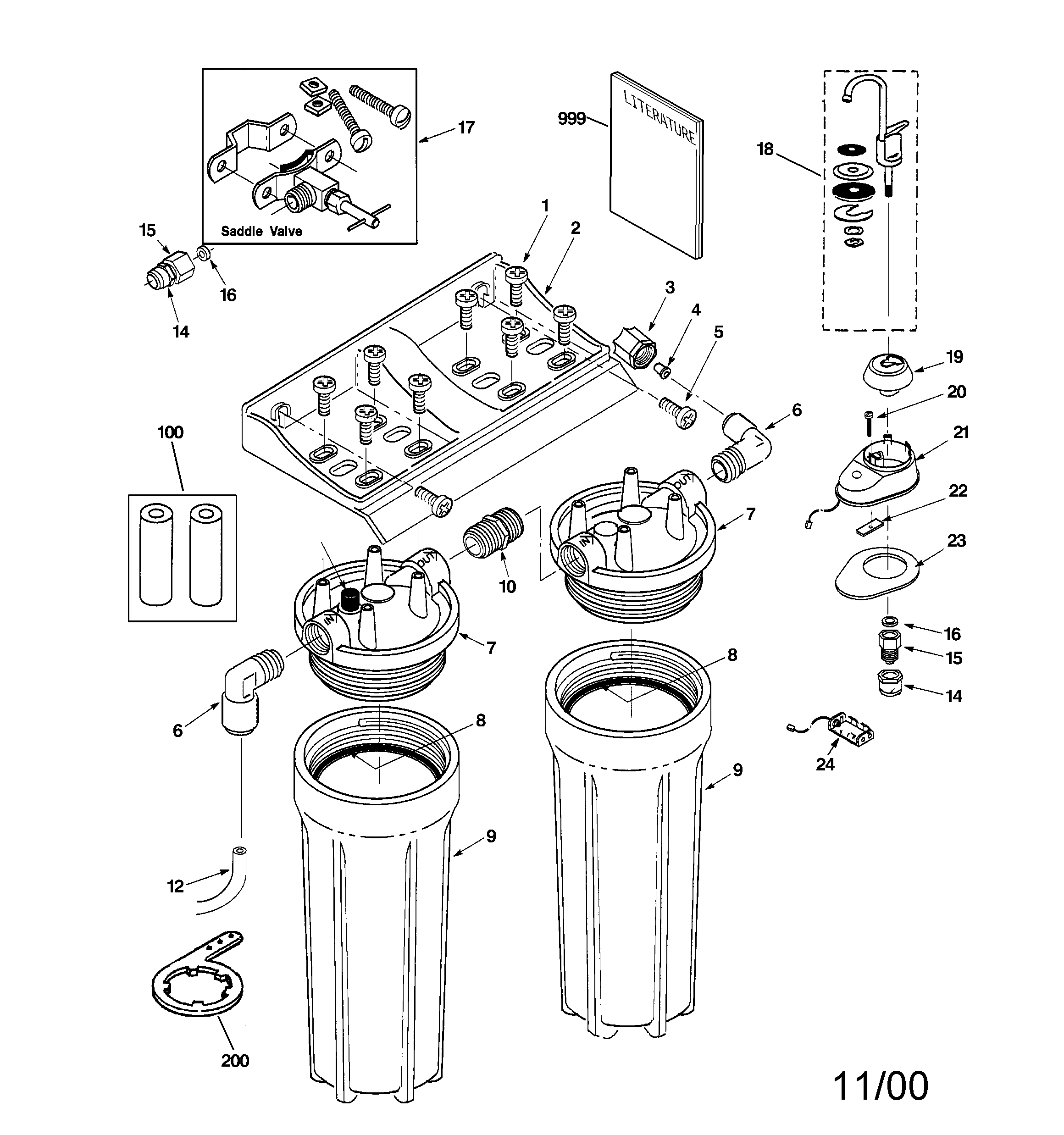Undersink water system