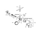 GE GSD980XX04WW motor-pump mechanism diagram