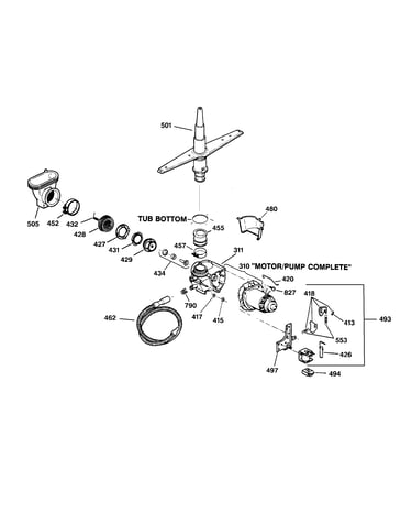 Motor-pump mechanism