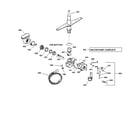 GE GHD1106F00WW motor-pump mechanism diagram