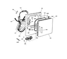 GE DNCD450GA1WC front panel & door diagram