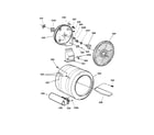 GE DNCD450GA1WC drum diagram