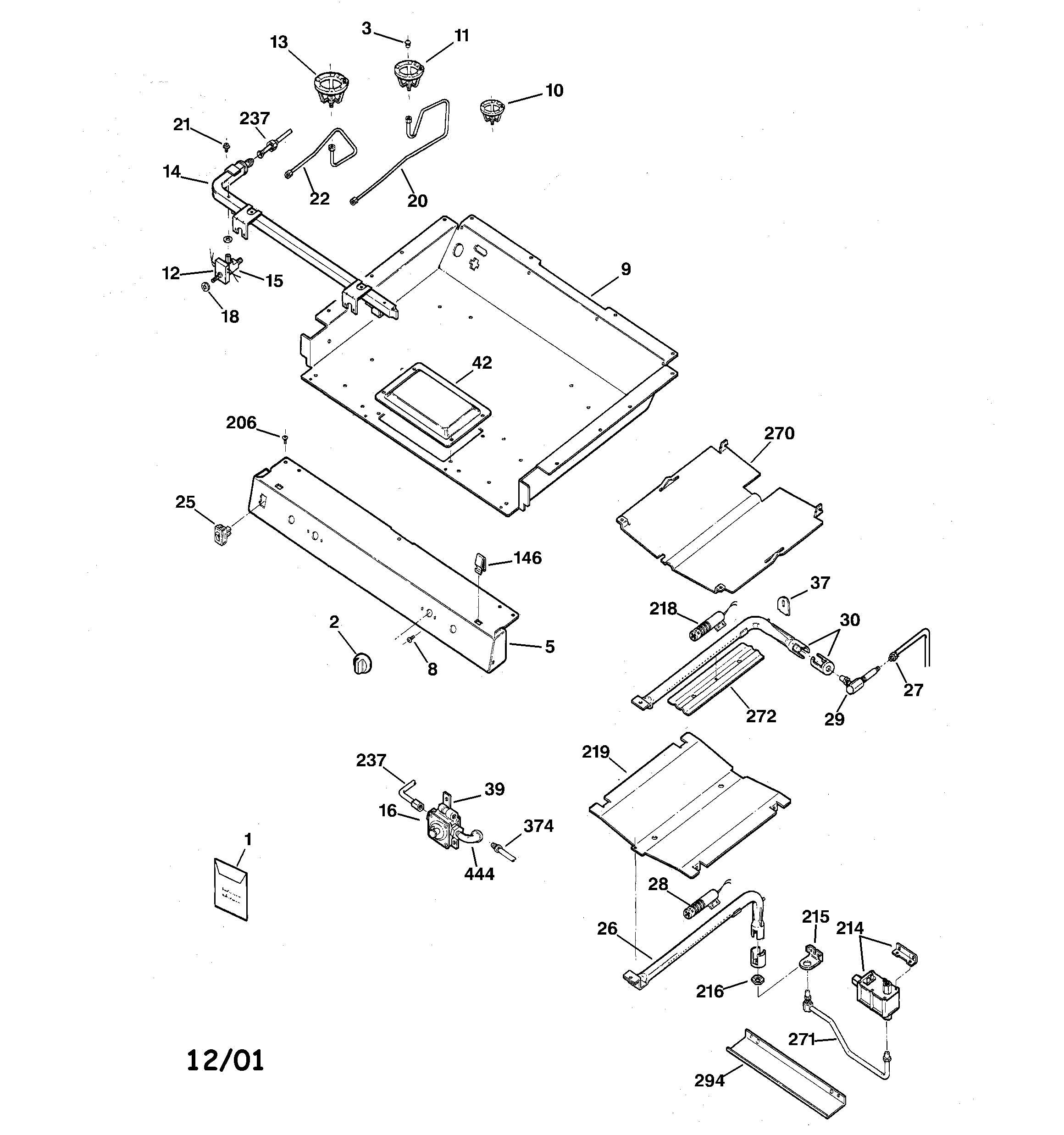 Gas & burner parts