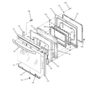 GE JB600CD1CC door diagram