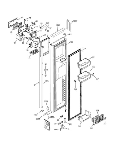 Freezer door