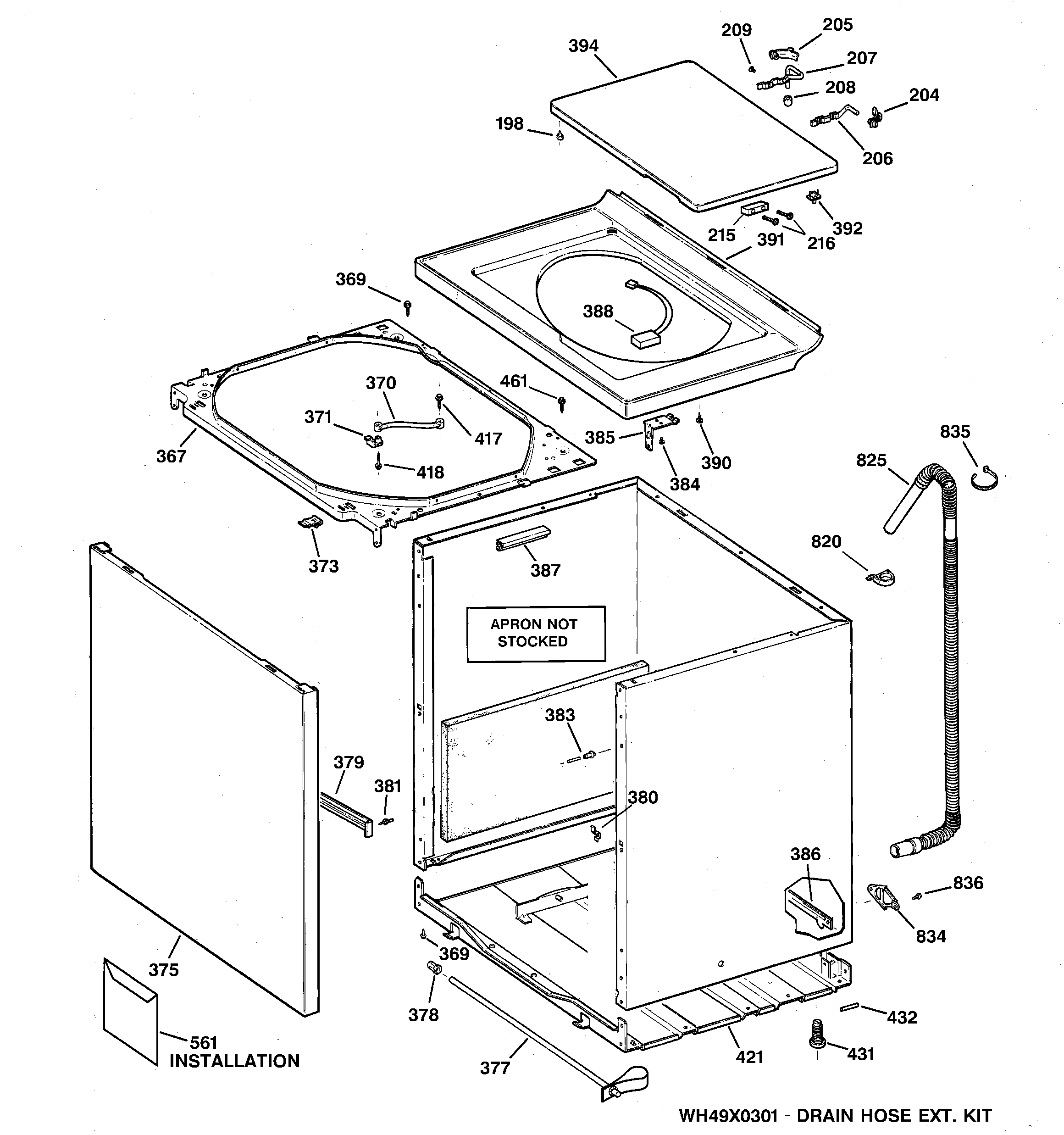 Cabinet, cover & front panel