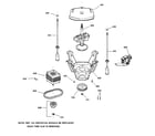 GE WHSB8000B0CC suspension, pump & drive components diagram