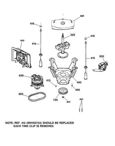 Suspension, pump & drive components
