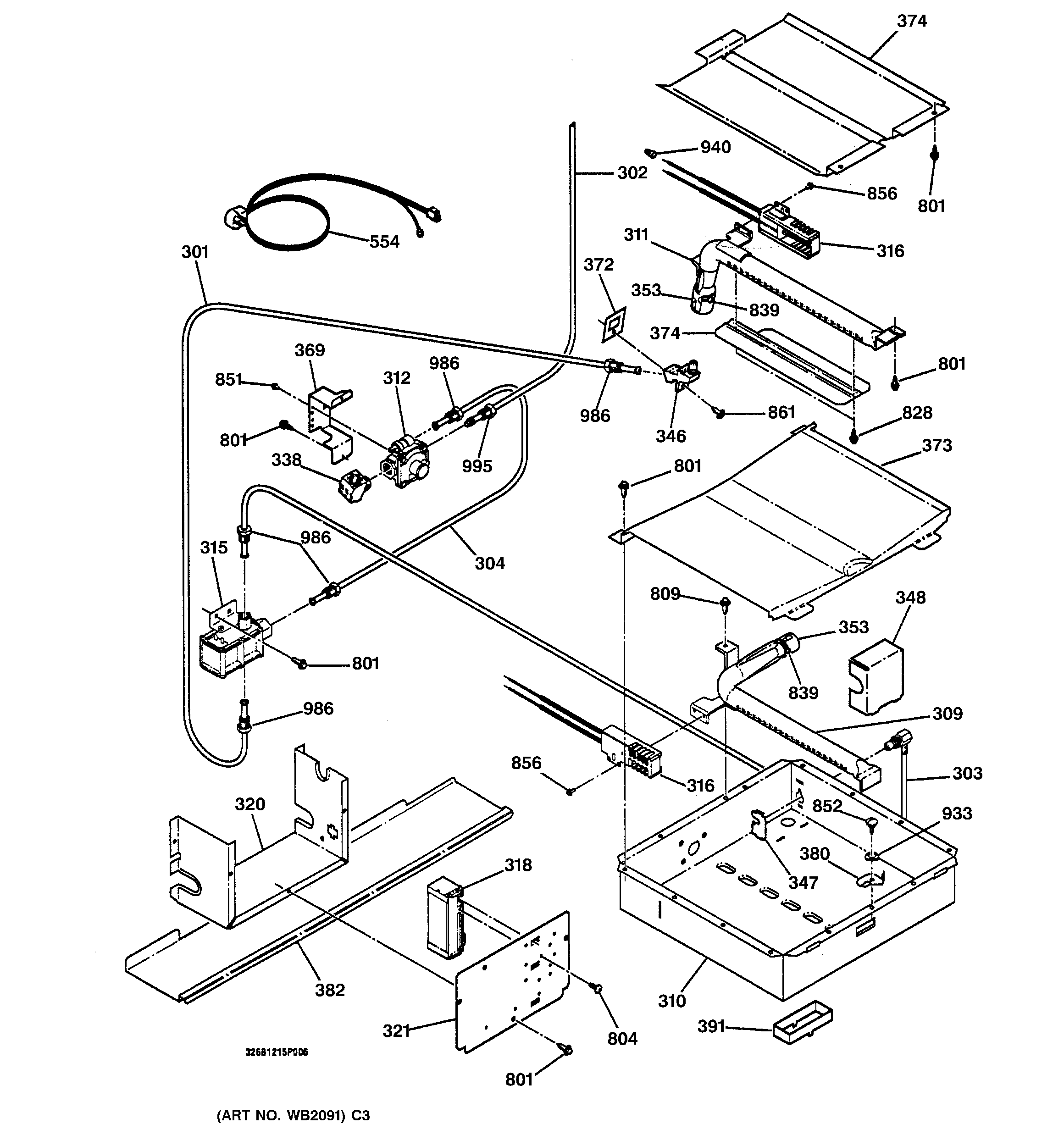 Oven burner