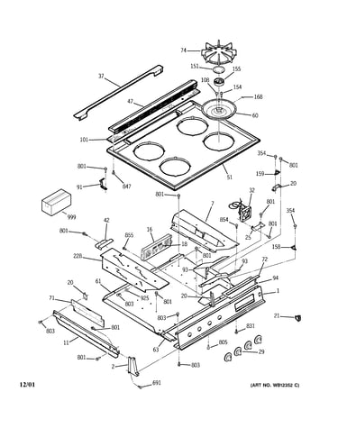 Control panel & cooktop