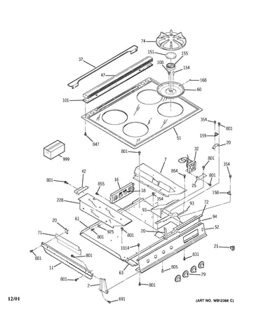 Control panel & cooktop