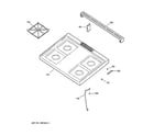 GE JGSS05BEA6BB cooktop diagram