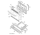 GE JGSS05BEA6BB door & drawer parts diagram