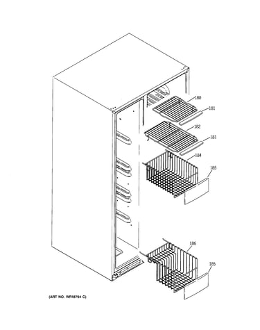 Freezer shelves