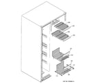 GE ESS25LSMEBS freezer shelves diagram