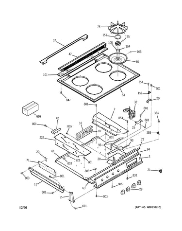 Control panel & cooktop