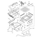 GE ZDI15CEBB evaporator, ice cutter grid & water diagram