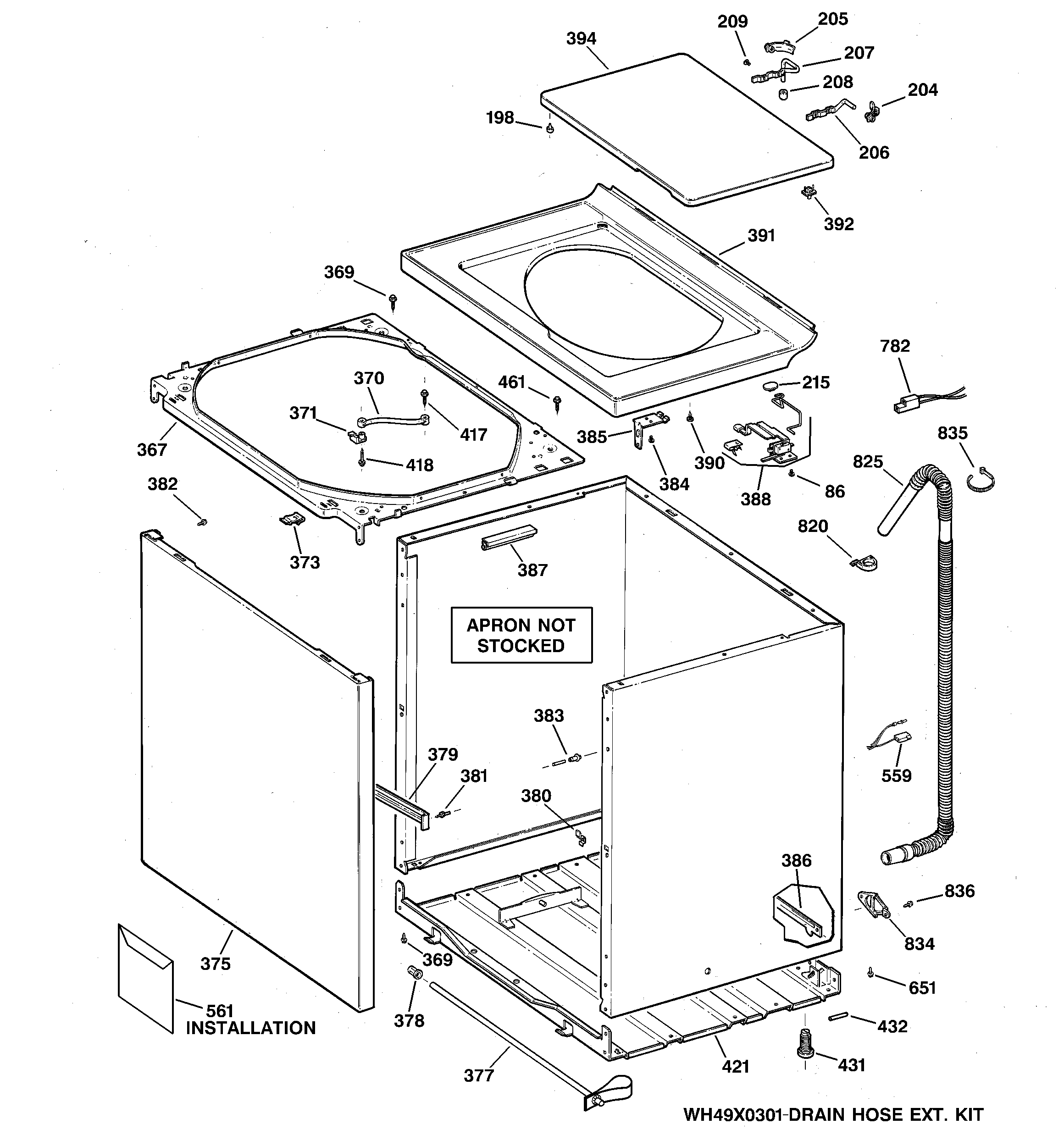 Cabinet, cover & front panel