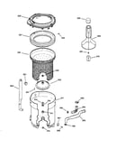Tub, basket & agitator