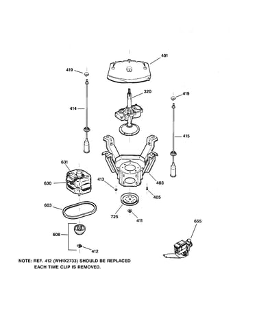 Suspension, pump & drive components