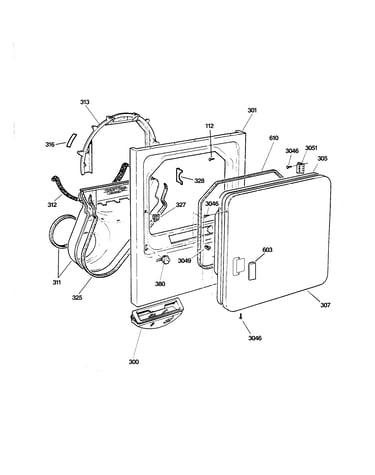 Front panel & door