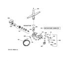 GE GSD1100G00WW motor-pump mechanism diagram