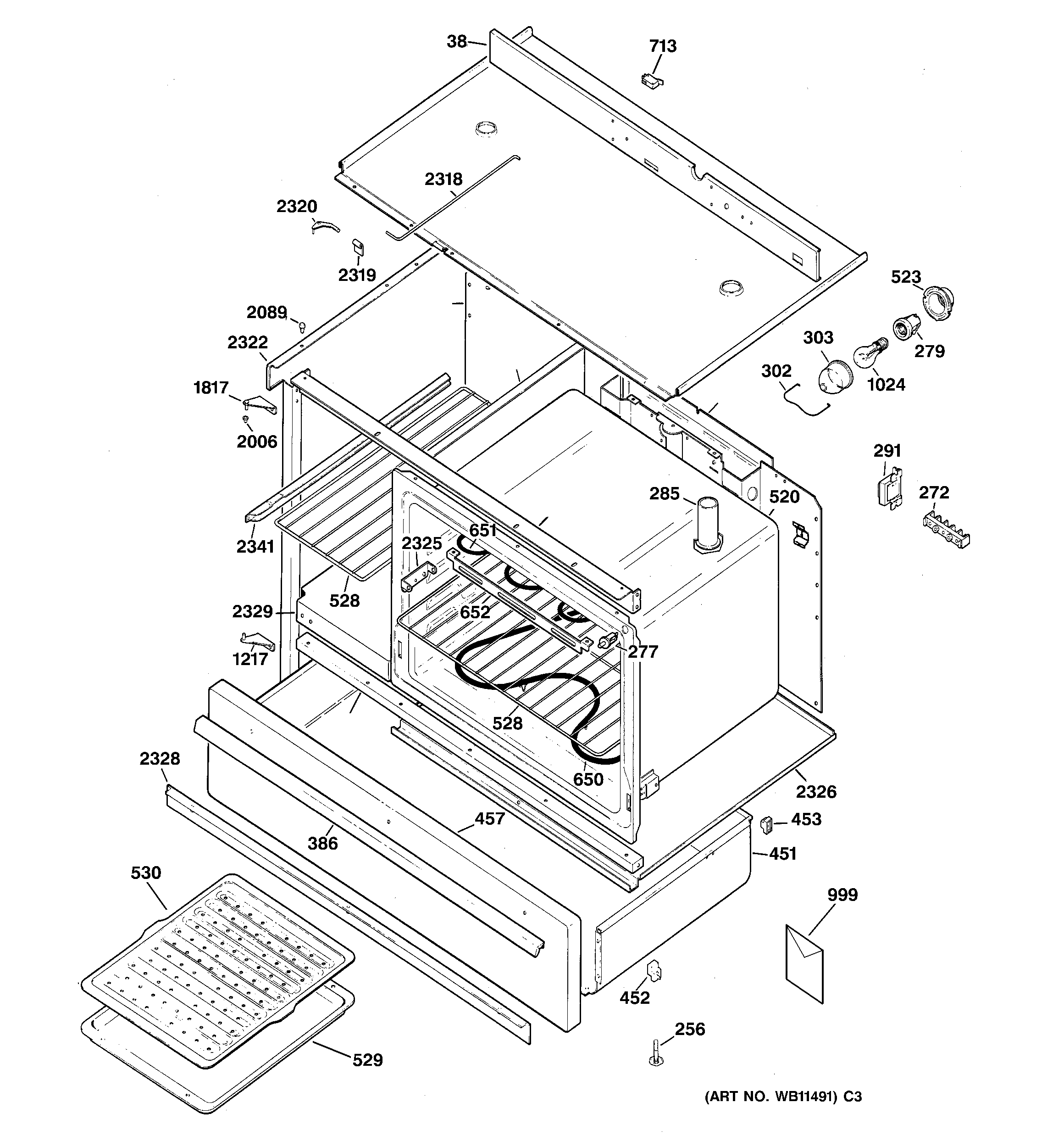 Body & drawer parts