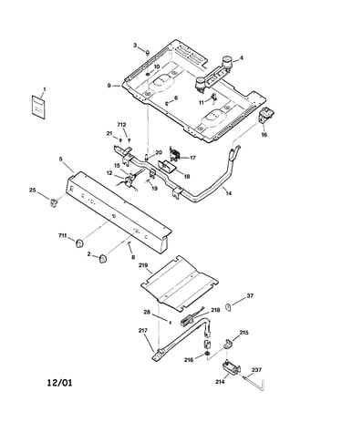 Gas & burner parts