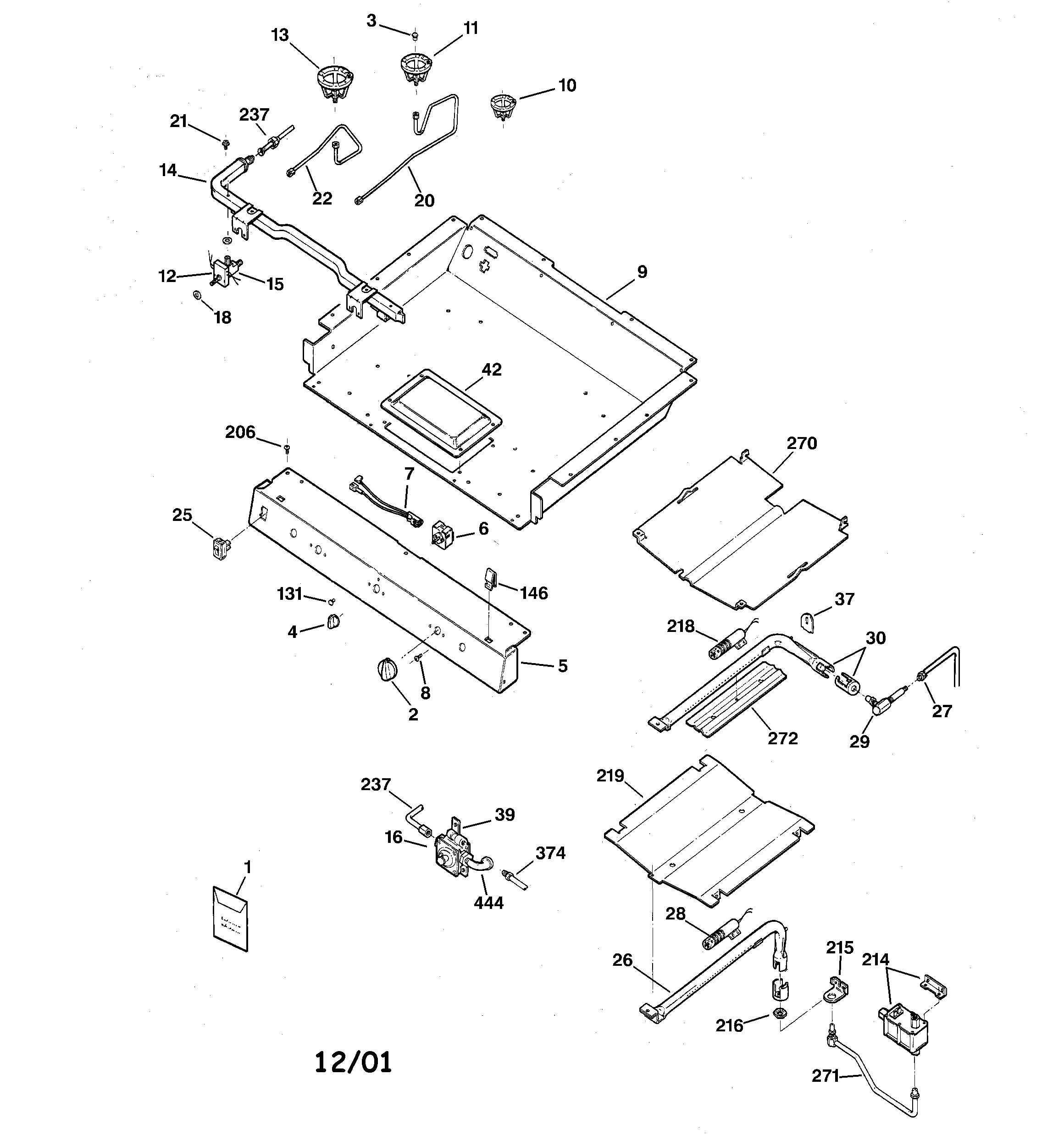 Gas & burner parts