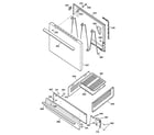 Hotpoint RGB508PPA4AD door & drawer parts diagram