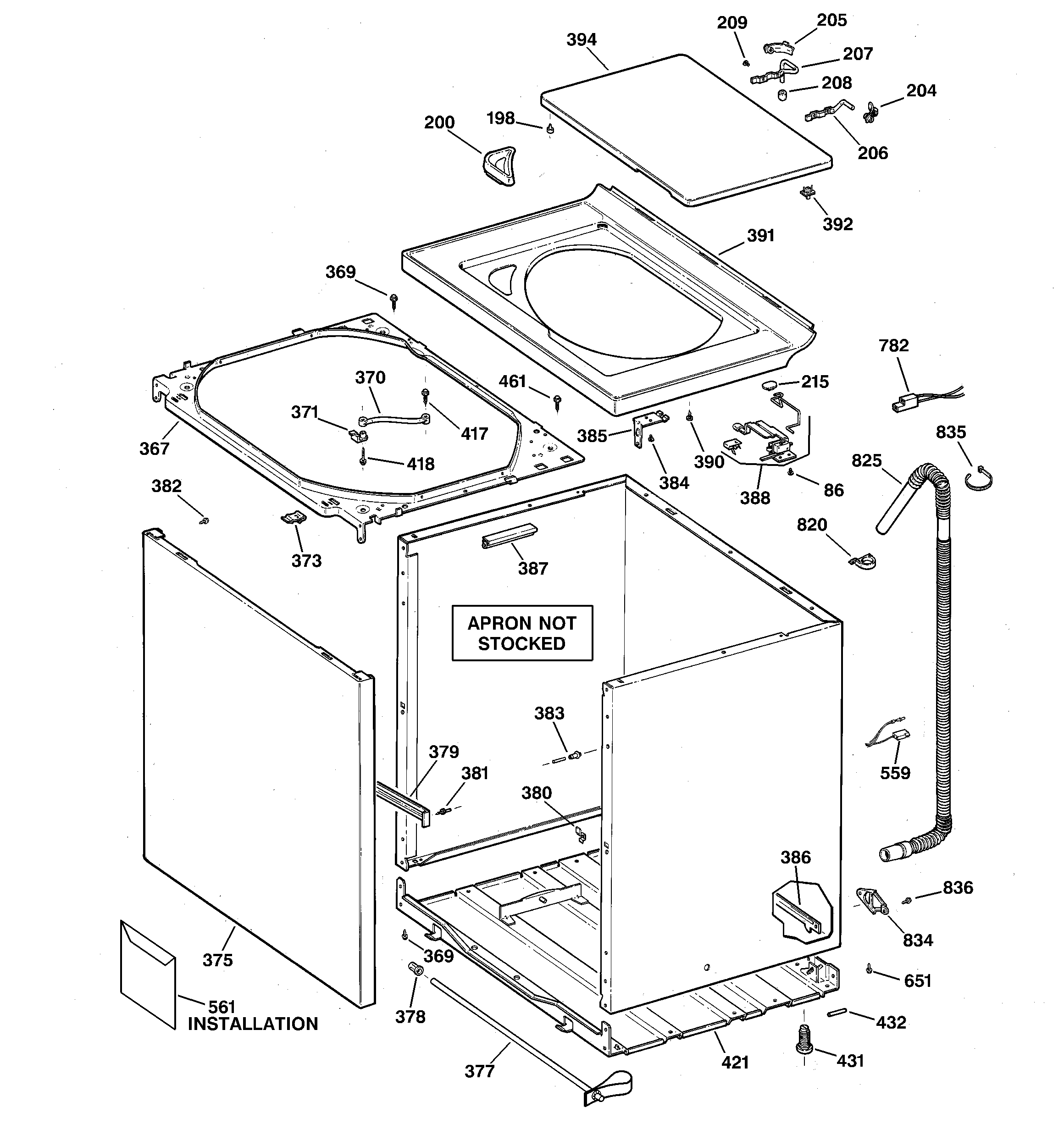 Cabinet, cover & front panel