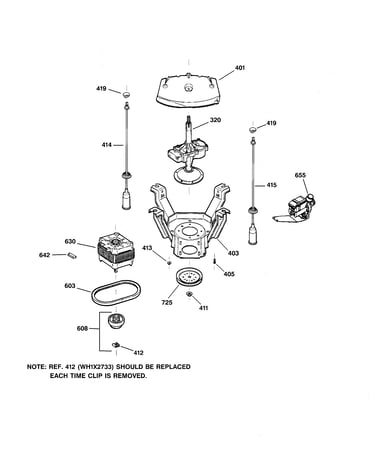 Suspension, pump & drive components