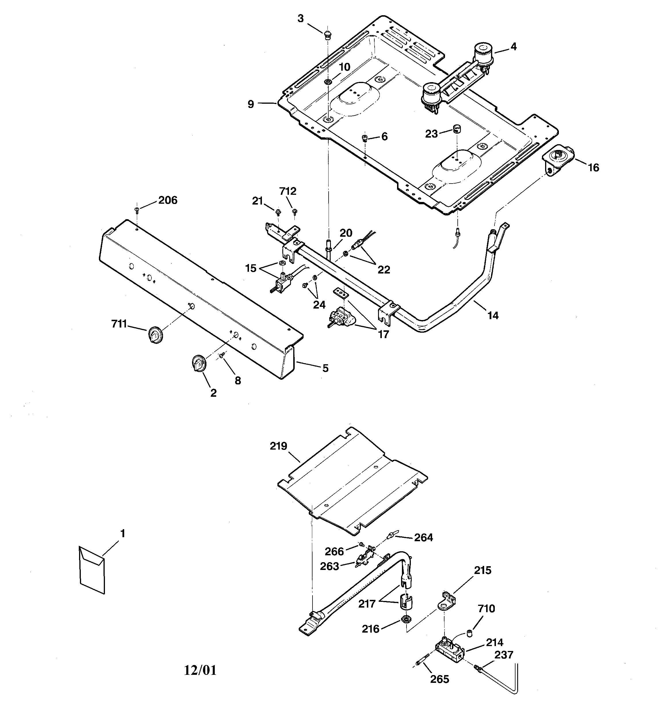 Gas & burner parts