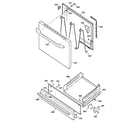 Kenmore 36271098002 door & drawer parts diagram