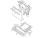 Kenmore 36261028892 door & drawer parts diagram