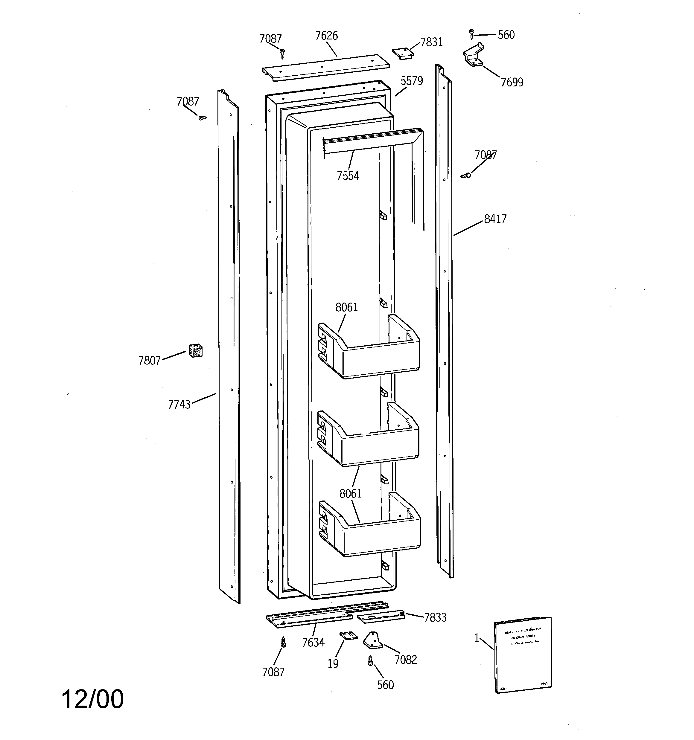 Freezer door