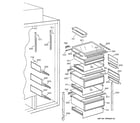 GE ZIS48NCB fresh food section diagram