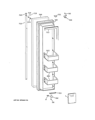 Freezer door