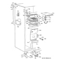 GE ZISS42NCBSS freezer section diagram