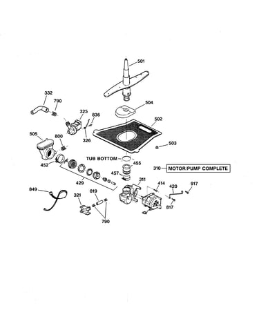 Motor-pump mechanism