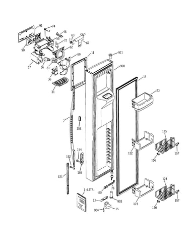 Freezer door