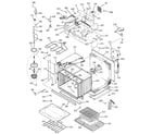 GE JTP95WD1WW oven with microwave support diagram